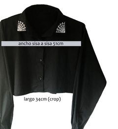 Camisa crop TELARAÑAS - MADHATTER