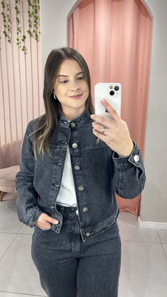 Imagem do JAQUETA JEANS AYLA - BLACK