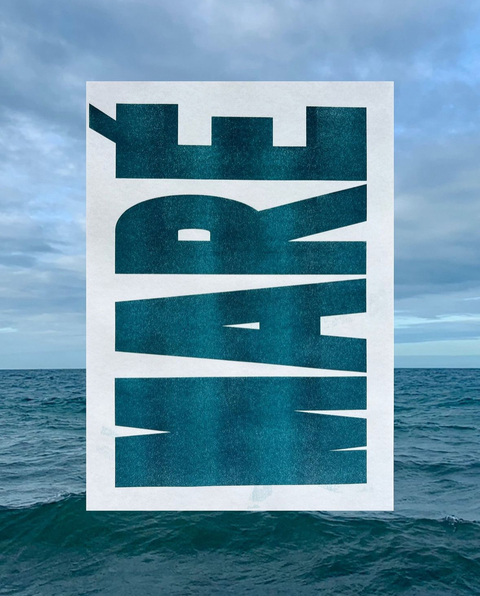Maré . 42x29,7cm - (verdes mares)
