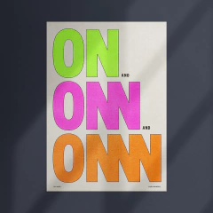 ON and On and ON . 29,7X42cm - comprar online