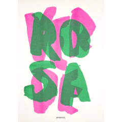 verde rosa . 29,7X42cm