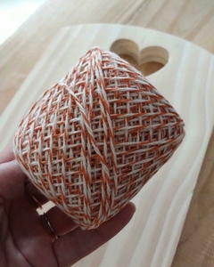 HILO ALGODÓN BICOLOR NARANJA 30 MTS.