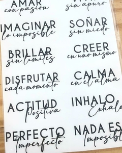 VINILO AMAR CON PASION (20 x 15 CM.)