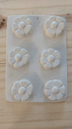 MOLDE CONCRETO/ RESINA FLORCITAS X 6 (119)