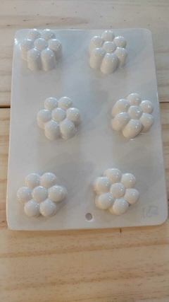 MOLDE CONCRETO/ RESINA FLORCITAS X 6 (195)