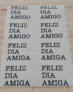 VINILO DIA DEL AMIGO 2 (20 x 15 CM). - comprar online