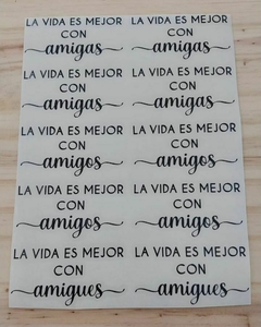 VINILO DIA DEL AMIGO 3 (20 x 15 CM). - comprar online