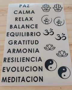 VINILO PAZ CALMA (20 x 15 CM.) - comprar online