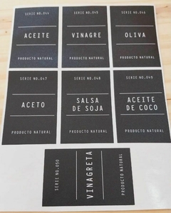 VINILO ACEITE, VINAGRE C/TEXTURA (20 x 15 CM). - comprar online