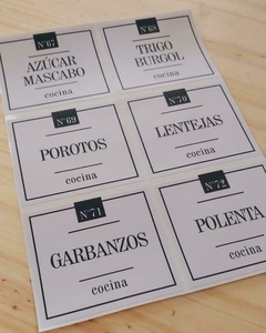 VINILO POROTOS, GARBANZOS (20 x 15 CM). - comprar online