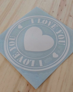 VINILO I LOVE YOU (8 X 8 CM). - comprar online