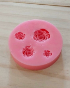 MOLDE SILICONA 4 ROSAS - comprar online