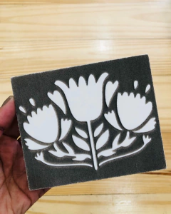 SELLO FLORES CUPA (842) (10x12 cm.)