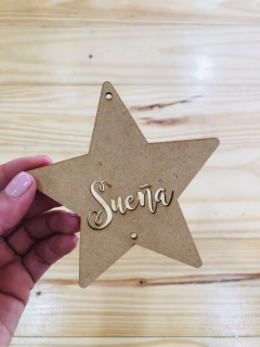 ESTRELLA 15 CM. "SUEÑA" CON PERFORACIONES