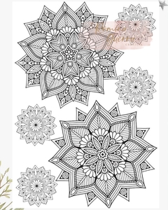 Transfer Folex 25x35 cm. MANDALA 1 ROMINA GUERRA