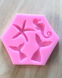 MOLDE SILICONA MOTIVOS MARINOS