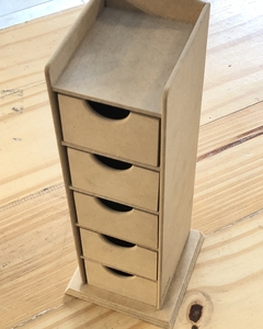 CAJONERA MINI C/5 CAJONES FIBRO FACIL