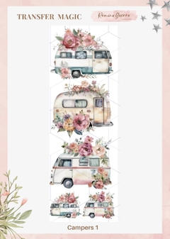 TRANSFER MAGIC ROMINA GUERRA CAMPERS 1 (25 CM. X 8 CM.)