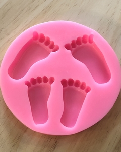 MOLDE SILICONA PIECITOS BEBE