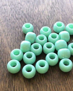CUENTAS GRANDES PASANTES BIJOU (15 gs.) AQUA APROX 55 UNIDADES
