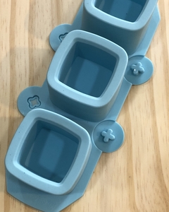 MOLDE SILICONA MACETAS CUADRADAS MINIS X 3
