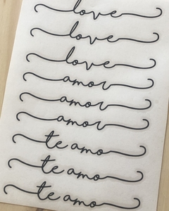 VINILO Love/ Amor (20 x 15 CM). - comprar online