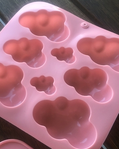 MOLDE SILICONA 4 NUBES - comprar online