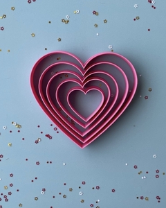 SET CORTANTE DE CORAZONES X 5