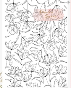 Transfer Folex 25x35 cm. FONDO FLORES II ROMINA GUERRA