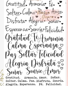 Transfer Folex 25x35 cm. PALABRAS I ROMINA GUERRA