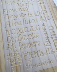 ESPECIAS 1081 - 20X30 CM.