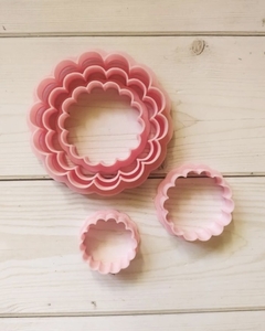 SET 5 CIRCULOS ONDAS 8 /7 /5 /4.5 /3.5 CM