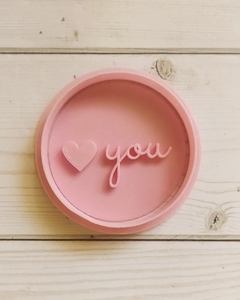 LOVE YOU 6,5 cm. (Cortante + sello)