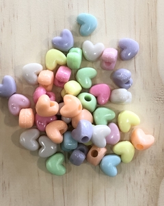 CORAZONCITOS PASTEL Bijou (40 UNIDADES APROX)