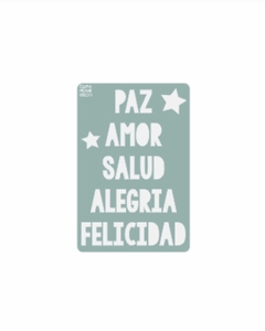 PALABRAS NAVIDAD 20x30 cm. C8039