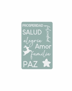 PALABRAS NAVIDEÑAS 20x30 cm.