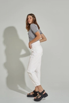 Jean mom Ecru - comprar online