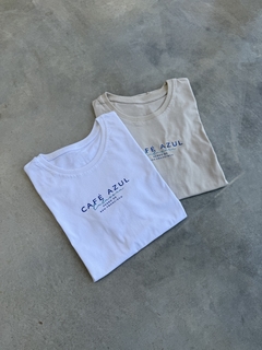 Remera Cafe Azul - comprar online
