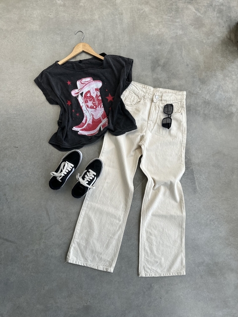 Jean Wide Leg Latte - comprar online