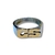 Anillo sello inicial Plata y Oro - comprar online