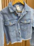 Jaqueta Jeans Barra Desfiada na internet