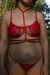 Imagen de CONJUNTO «CHERRY BLOSSOM» ROJO