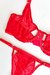 CONJUNTO «CHERRY BLOSSOM» MICROTUL ROJO - comprar online