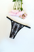 LESS «FLOWERS» REGULABLE BLACK V - Augusta Intimates | Lencería de Diseño 