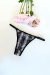 LESS «FLOWERS» REGULABLE BLACK V - Augusta Intimates | Lencería de Diseño 