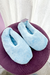 PANTUFLA «HORNITO» CELESTE - tienda online