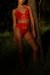 LIGUERO «MILA» ROJO - Augusta Intimates | Lencería de Diseño 