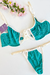 CONJUNTO «NEW CHERRY BLOSSOM» LYCRA VERDE - tienda online