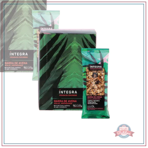Barritas Avena y Castañas de Cajú | INTEGRA - comprar online
