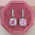 Aretes rosa